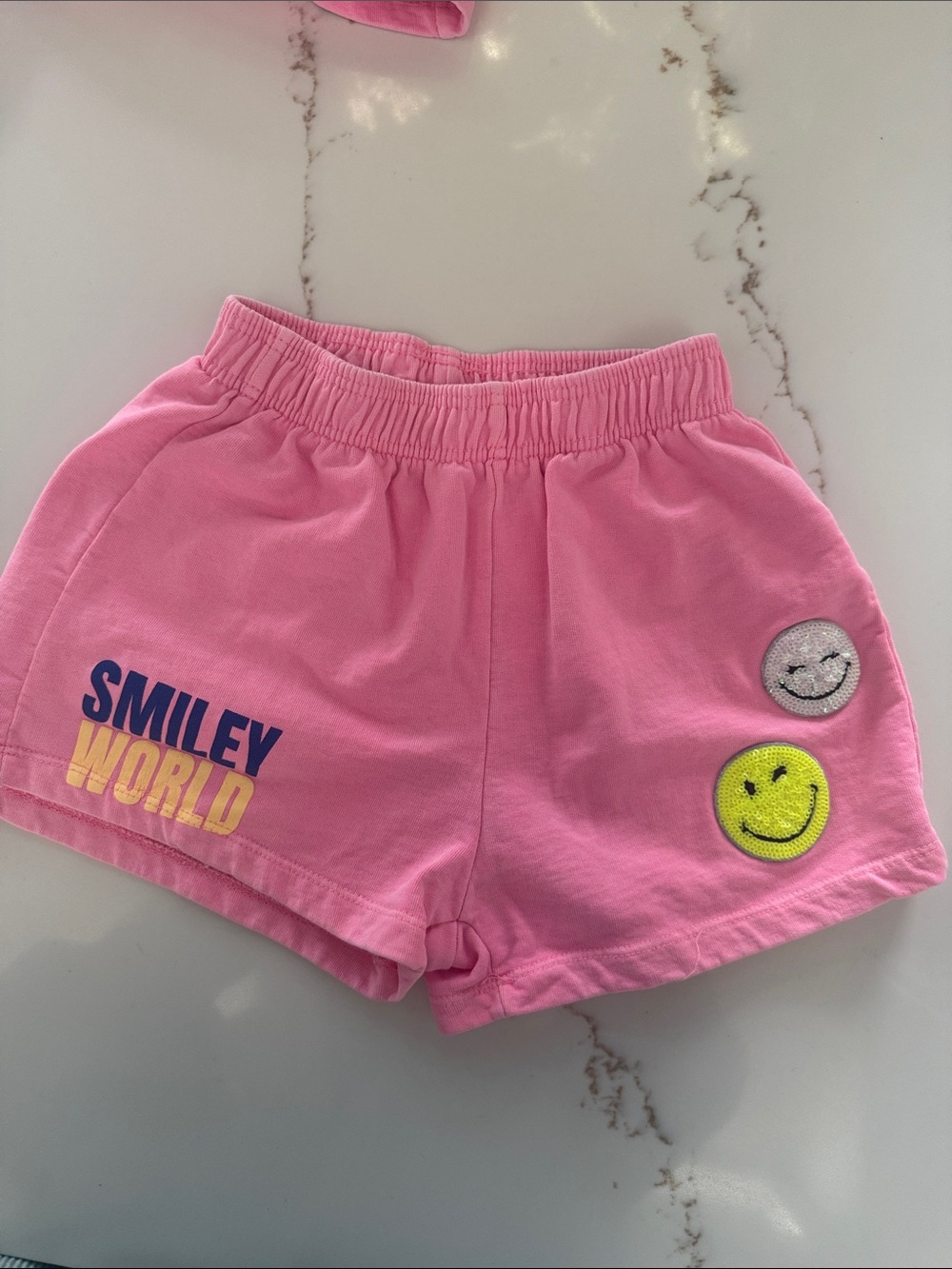 Zara Pink Smiley World Kids Shorts